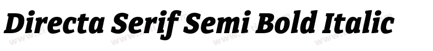 Directa Serif Semi Bold Italic字体转换 Directa Serif Semi Bold Italic字体转换